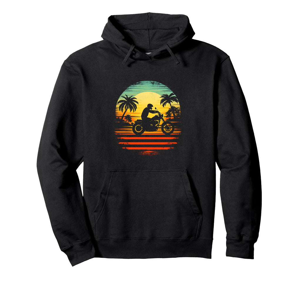 Motorcycle Silhouette Hoodie - Minimalist Print Men Women - T-Shirt, Sweatshirt, Hoodie