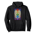 Buddhism Chakras Stained Glass Hoodie - Custom Art Print for Adults - T-Shirt, Sweatshirt, Hoodie