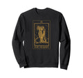 Hermit Tarot Card Ix Line Art Sweatshirt - Minimalist Print Men Women - T-Shirt, Sweatshirt, Hoodie