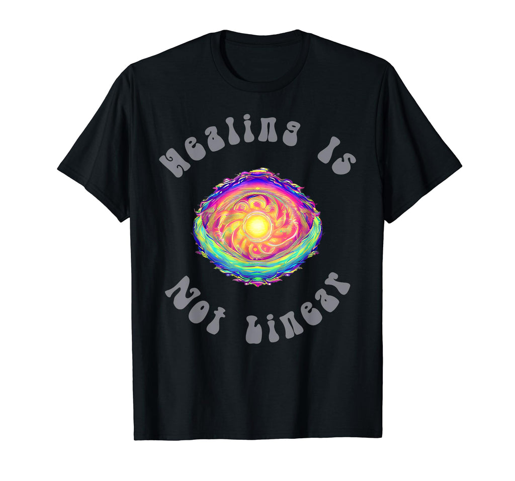 Healing Is Not Linear Mental T-Shirt - Casual Everyday Wear for Adults - T-Shirt, Sweatshirt, Hoodie