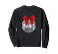 Disco Ball Red Bow Coquette Girly Sweatshirt - Novelty Apparel Men Women - T-Shirt, Sweatshirt, Hoodie