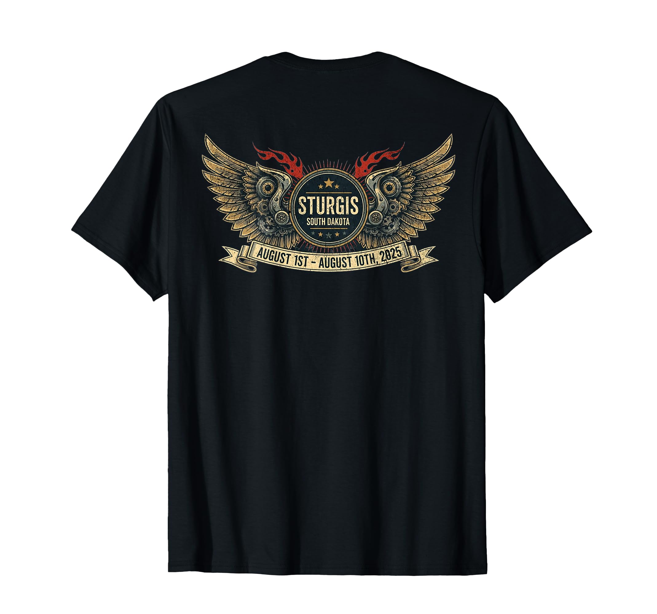 2025 Sturgis Art Back T-Shirt - Minimalist Print for Adults - T-Shirt, Sweatshirt, Hoodie