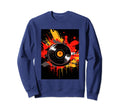 Vinyl Record Player Dj Music Sweatshirt - Casual Everyday Wear for Adults - T-Shirt, Sweatshirt, Hoodie
