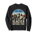 Glacier National Park Sunset Sweatshirt - Fun Novelty Design Men Women - T-Shirt, Sweatshirt, Hoodie
