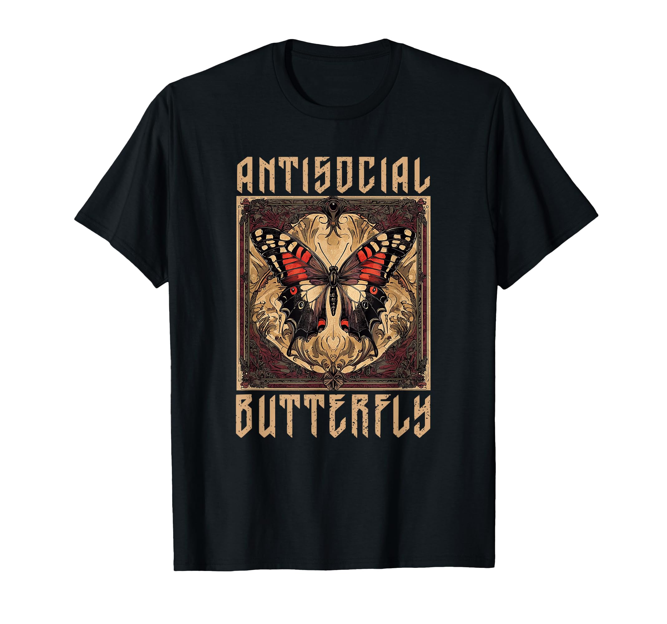 Antisocial Butterfly Gift Hoodie - Minimalist Print Unisex - T-Shirt, Sweatshirt, Hoodie
