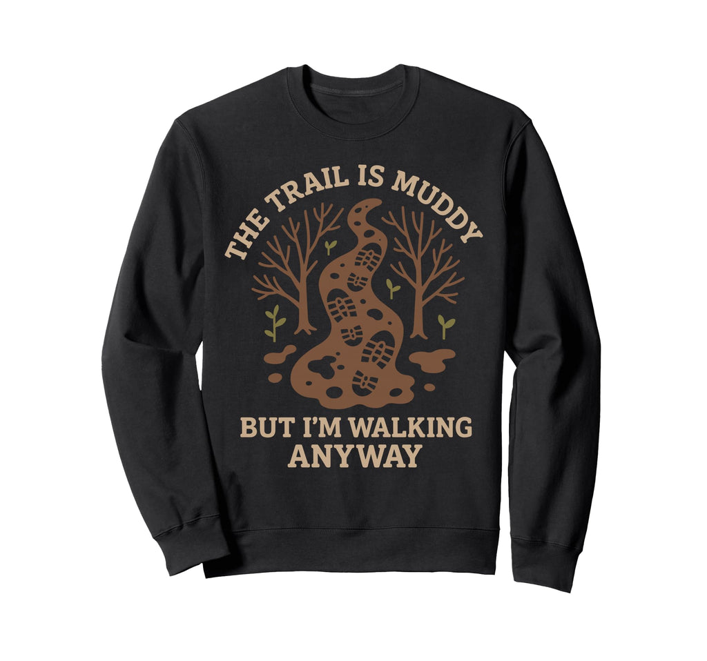 Forest Walk Overthinker Mental Reset Sweatshirt - Trendy Graphic Unisex - T-Shirt, Sweatshirt, Hoodie