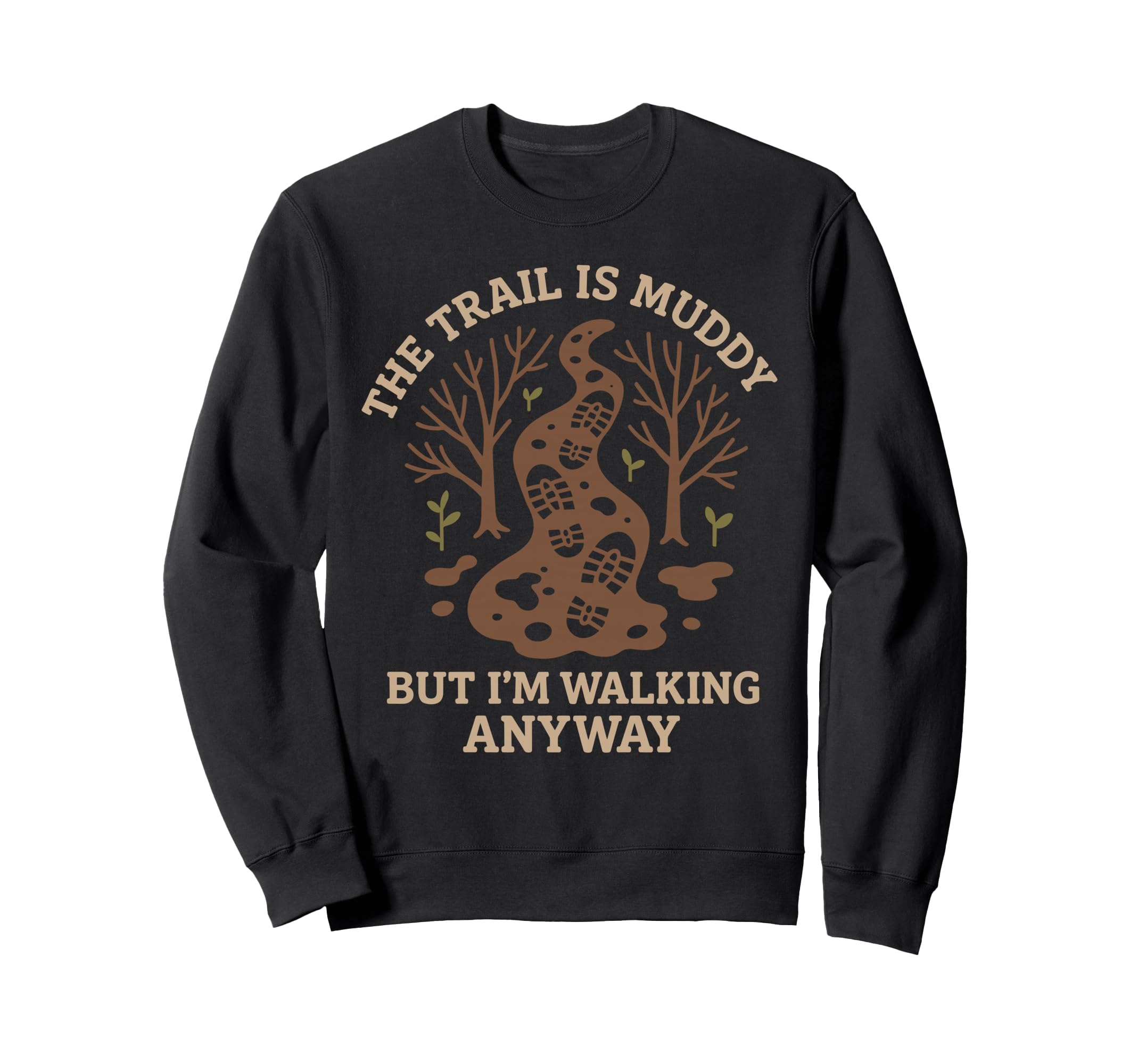 Forest Walk Overthinker Mental Reset Sweatshirt - Trendy Graphic Unisex - T-Shirt, Sweatshirt, Hoodie