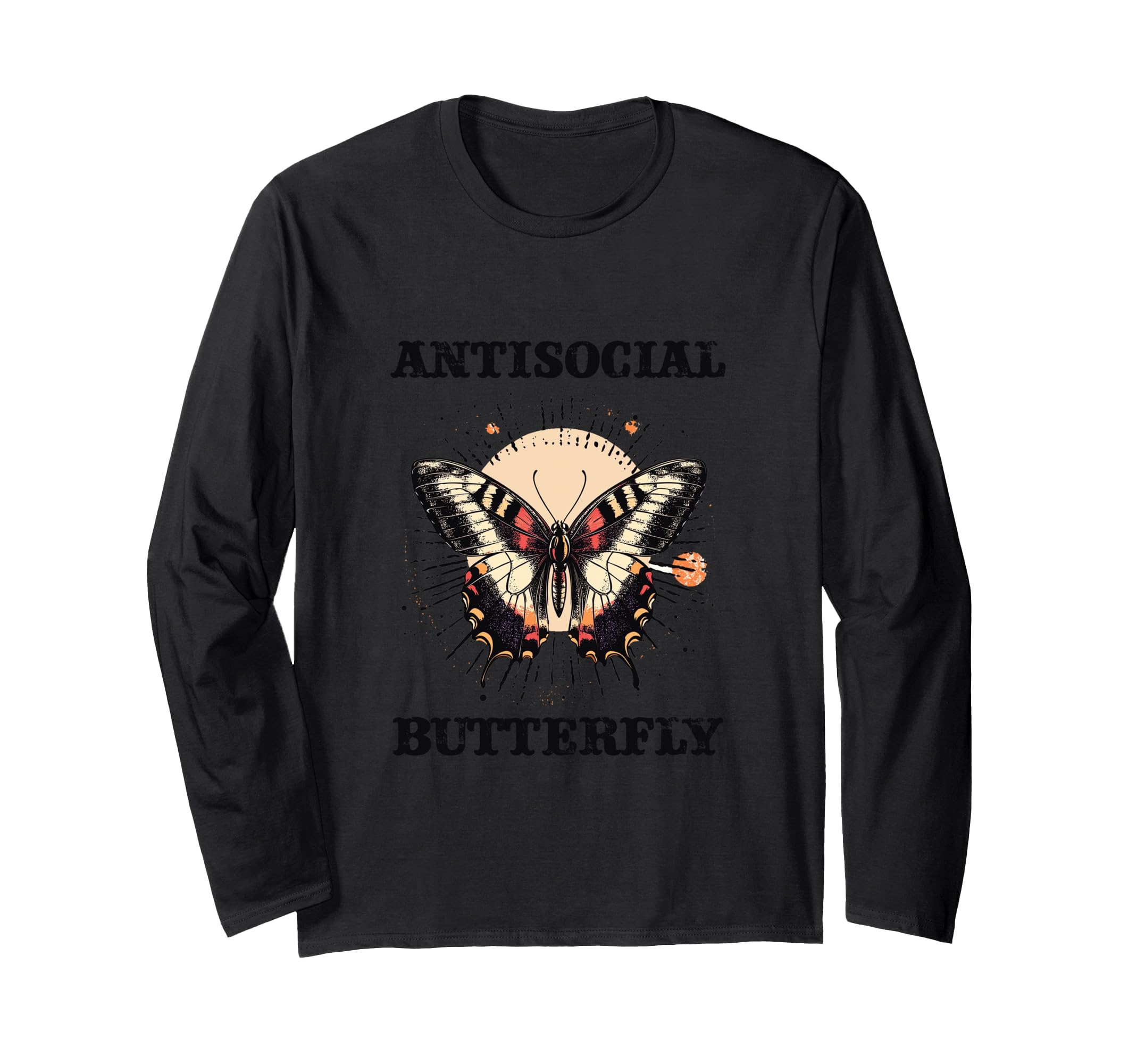 Antisocial Butterfly T-Shirt - Custom Art Print Men Women - T-Shirt, Sweatshirt, Hoodie