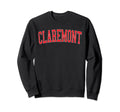Claremont Nh Distressed Red Varsity Sweatshirt - Novelty Apparel for Adults - T-Shirt, Sweatshirt, Hoodie