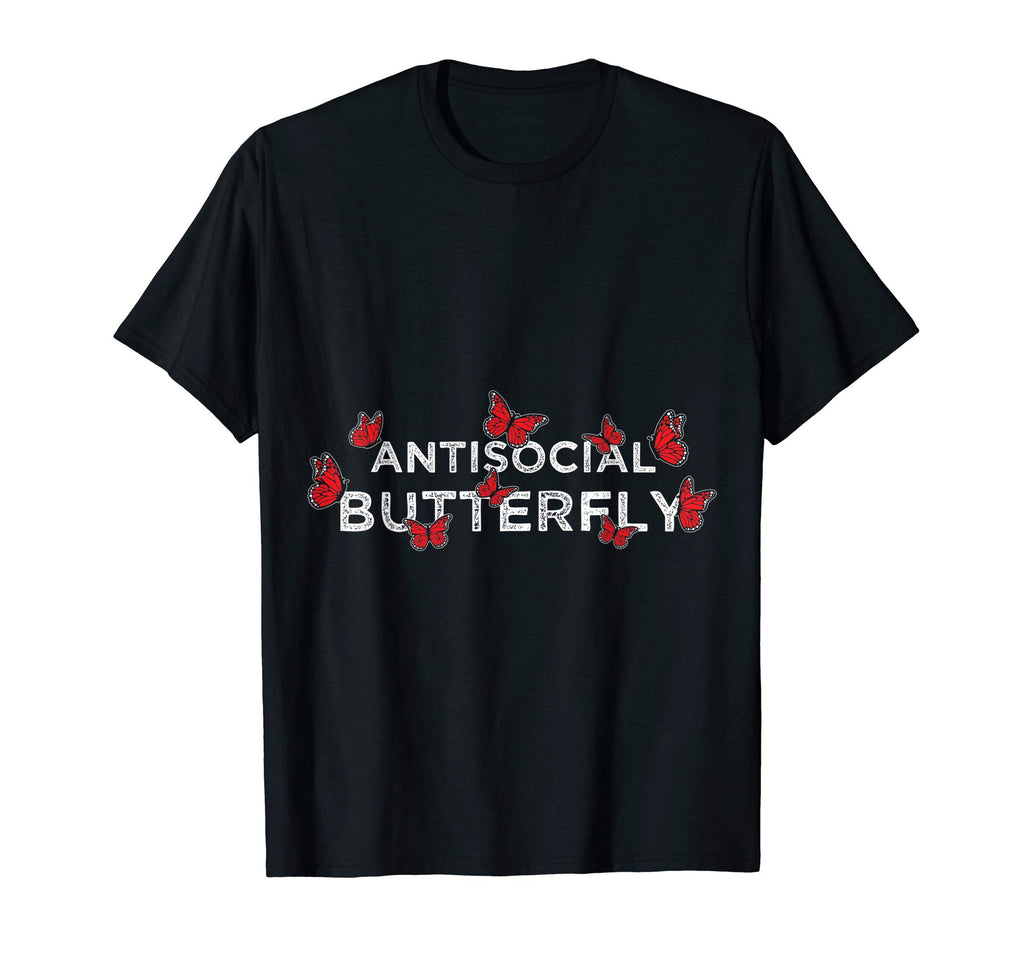 Funny Antisocial Butterfly T-Shirt - Streetwear Style for Adults - T-Shirt, Sweatshirt, Hoodie