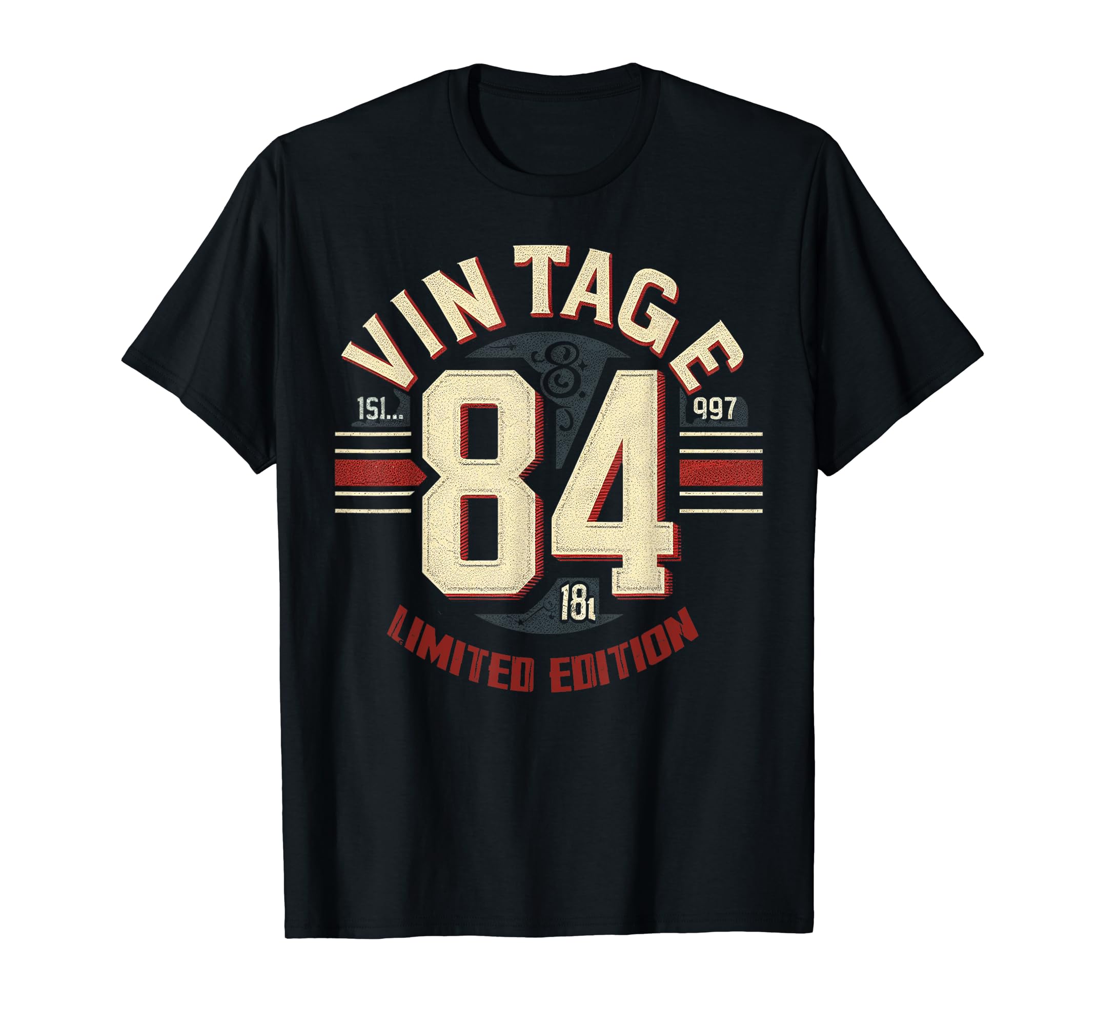 1984 Birthday 84 Born 1984 Typography T-Shirt - Minimalist Print Unisex - T-Shirt, Sweatshirt, Hoodie
