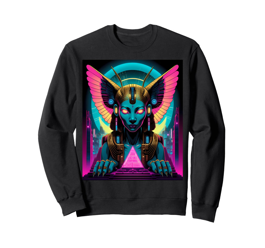 Vaporwave Sphinx 80S Synthwave Sweatshirt - Streetwear Style for Adults - T-Shirt, Sweatshirt, Hoodie