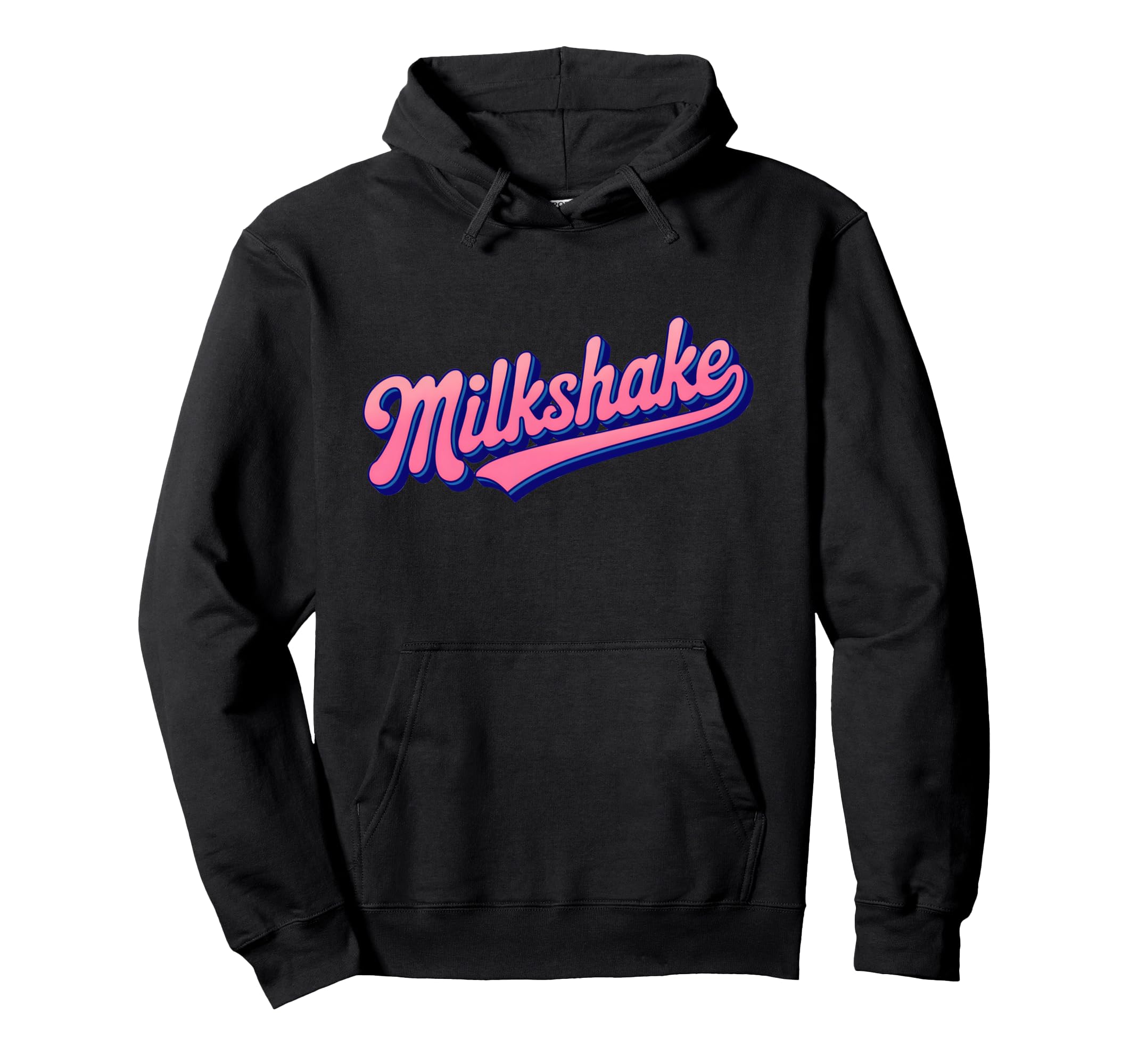 Milkshake Playful Typography Attitude Hoodie - Graphic Print for Adults - T-Shirt, Sweatshirt, Hoodie