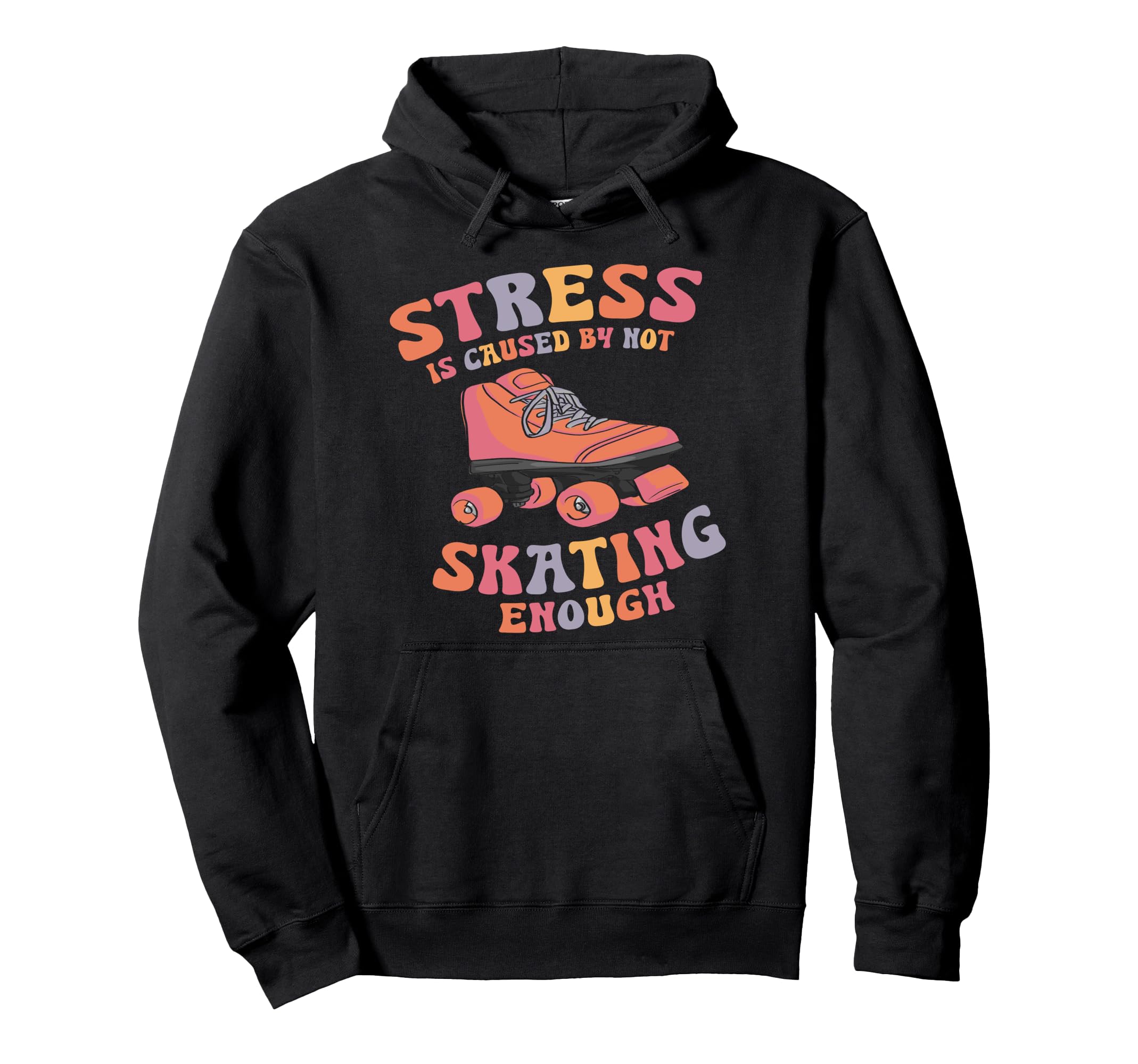 Roller Skating Skate 1970S Hoodie - Trendy Graphic Unisex - T-Shirt, Sweatshirt, Hoodie