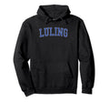 Luling La Distressed Blue Varsity Hoodie - Graphic Print Men Women - T-Shirt, Sweatshirt, Hoodie