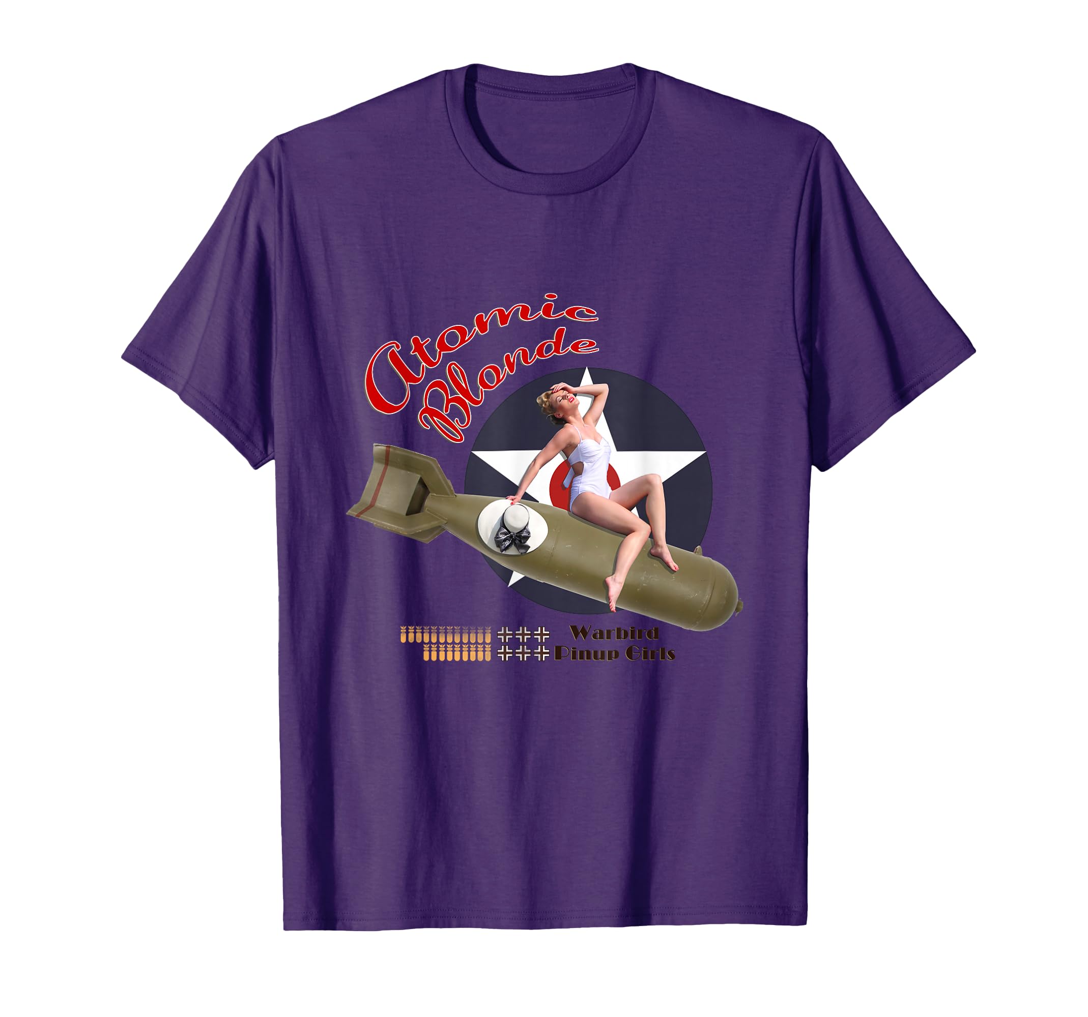 Atomic Blonde Wwii Aviation Nose Art T-Shirt - Trendy Graphic for Adults - T-Shirt, Sweatshirt, Hoodie