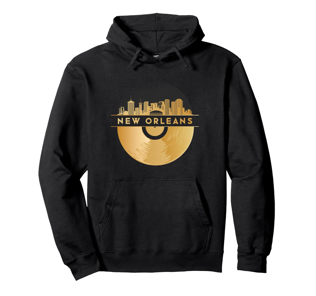 Vinyl Record Player Disco Music Hoodie - Casual Everyday Wear for Adults - T-Shirt, Sweatshirt, Hoodie