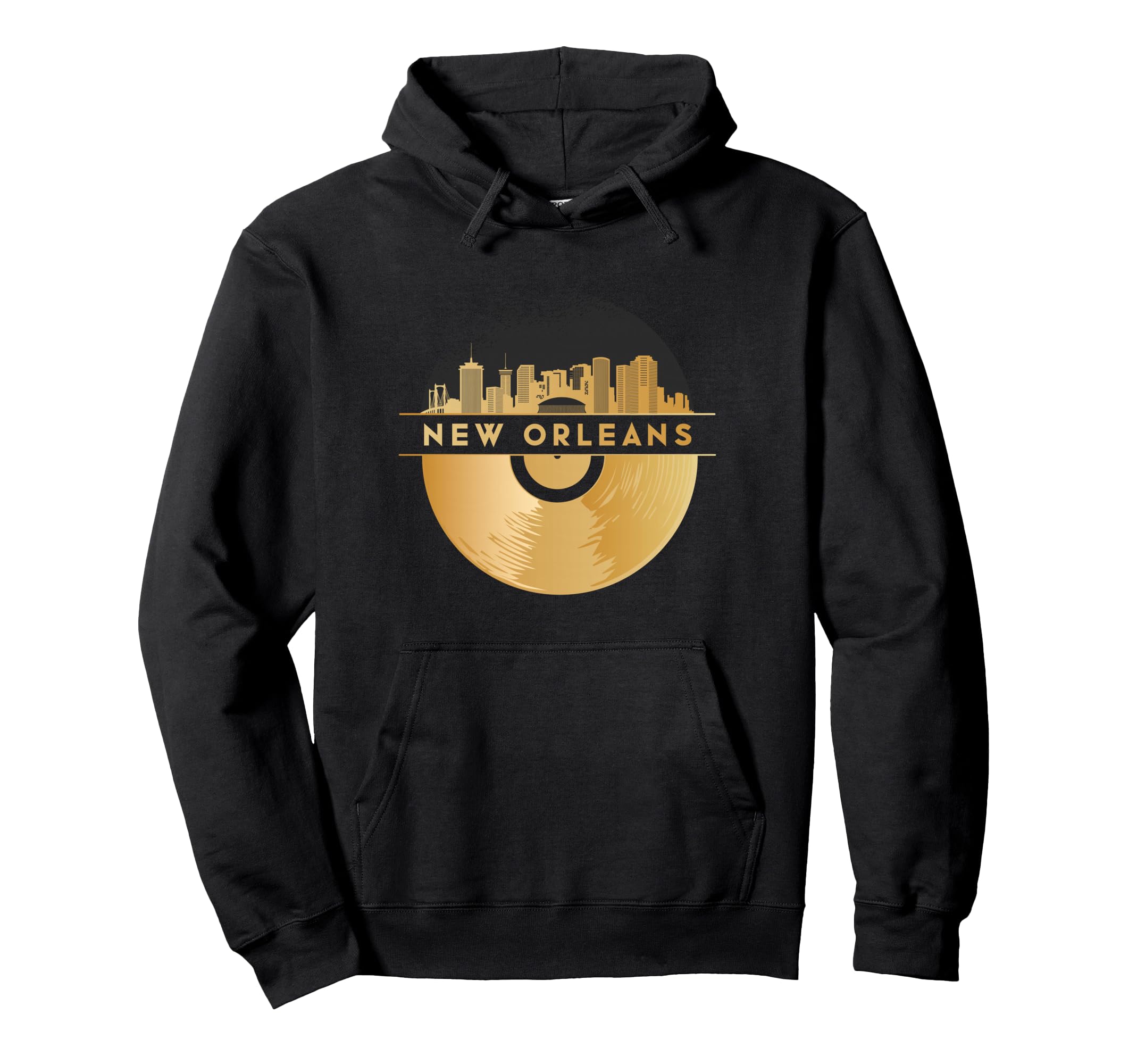 Vinyl Record Player Disco Music Hoodie - Casual Everyday Wear for Adults - T-Shirt, Sweatshirt, Hoodie