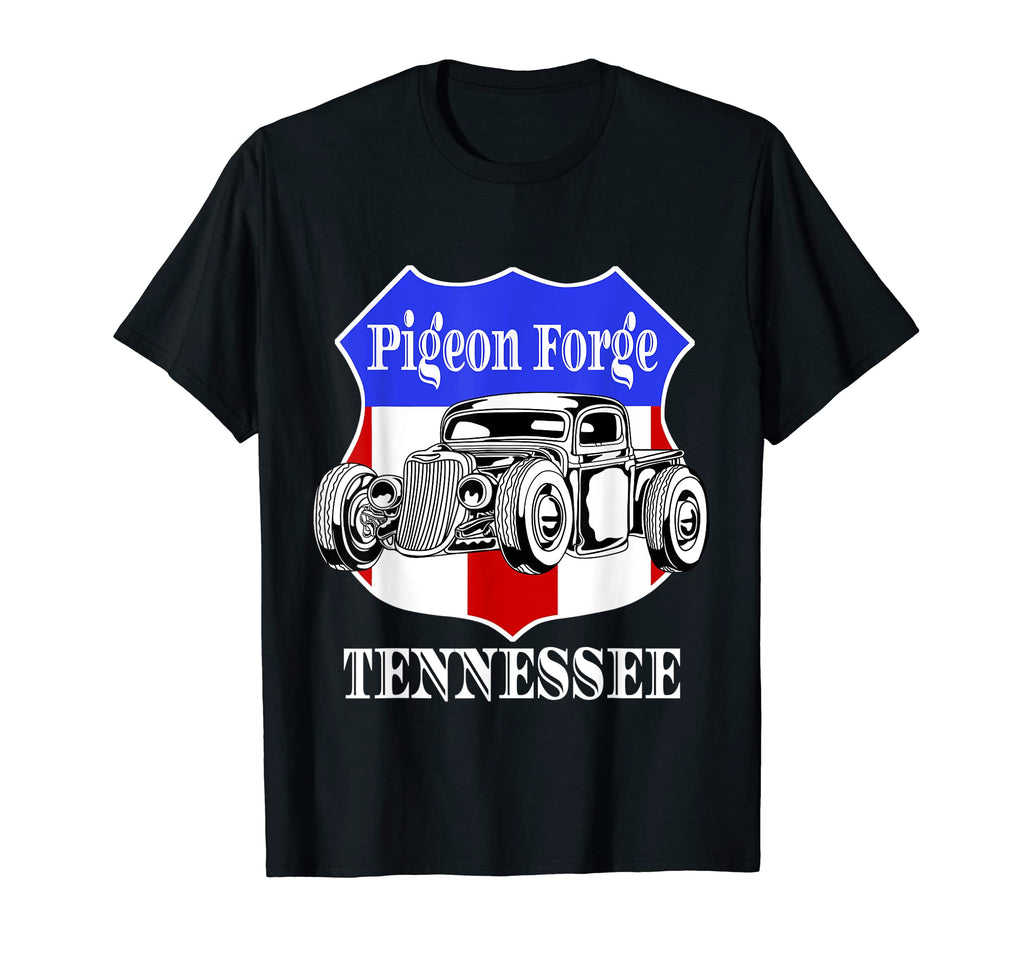 Pigeon Forge Tennessee Hot Rod Run Car T-Shirt - Unique Graphic Men Women - T-Shirt, Sweatshirt, Hoodie