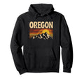 Oregon Mountain Sunset 70S State Souvenir Hoodie - Aesthetic Graphic Unisex - T-Shirt, Sweatshirt, Hoodie