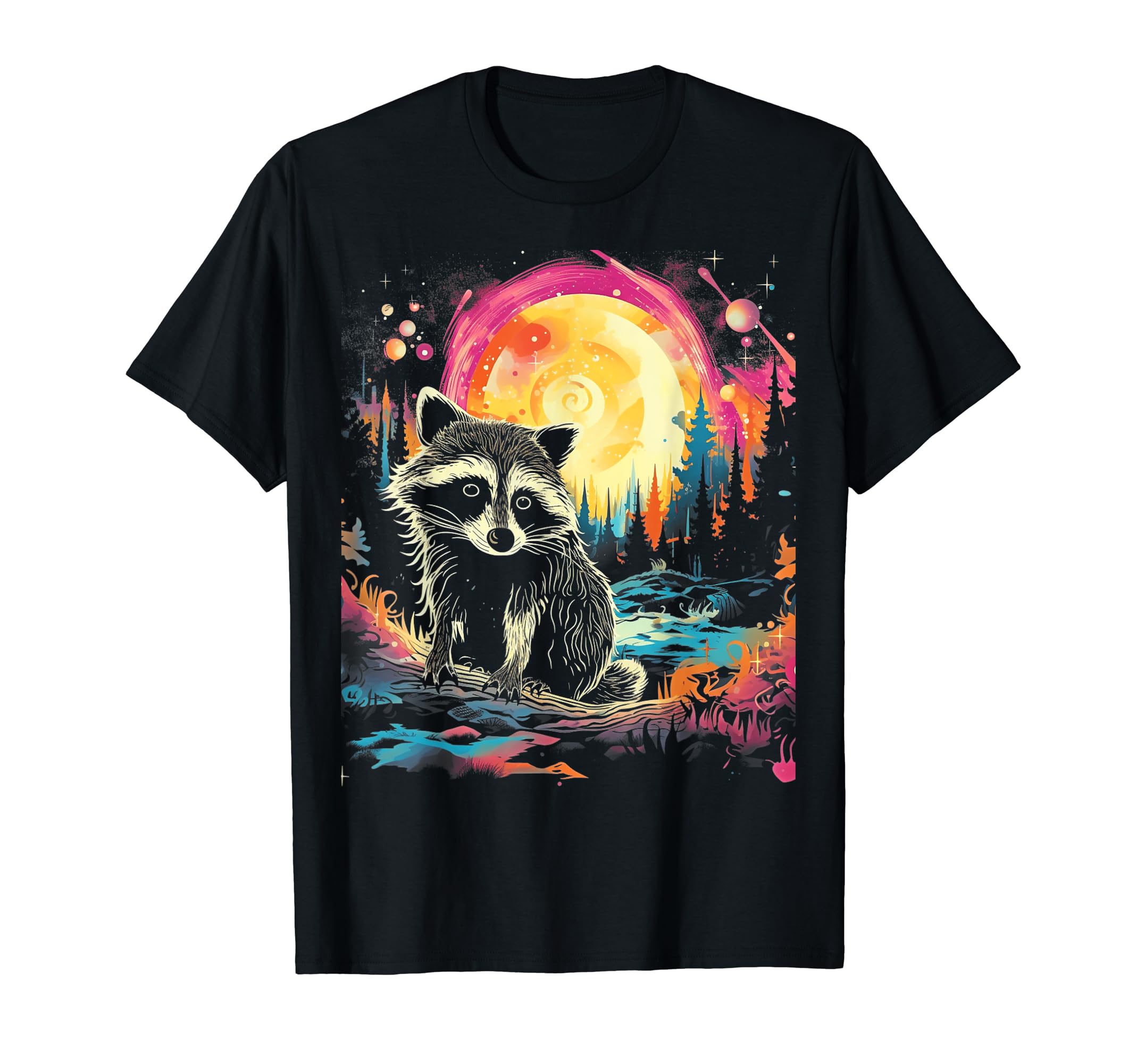 1970S Racoon 6 T-Shirt - Novelty Apparel Unisex - T-Shirt, Sweatshirt, Hoodie