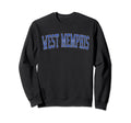 West Memphis Ar Distressed Blue Sweatshirt - Minimalist Print Unisex - T-Shirt, Sweatshirt, Hoodie