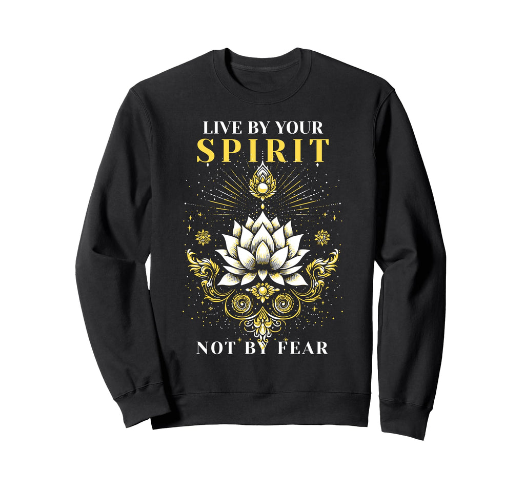 Bravery Growth Mindset Lotus Sweatshirt - Minimalist Print for Adults - T-Shirt, Sweatshirt, Hoodie