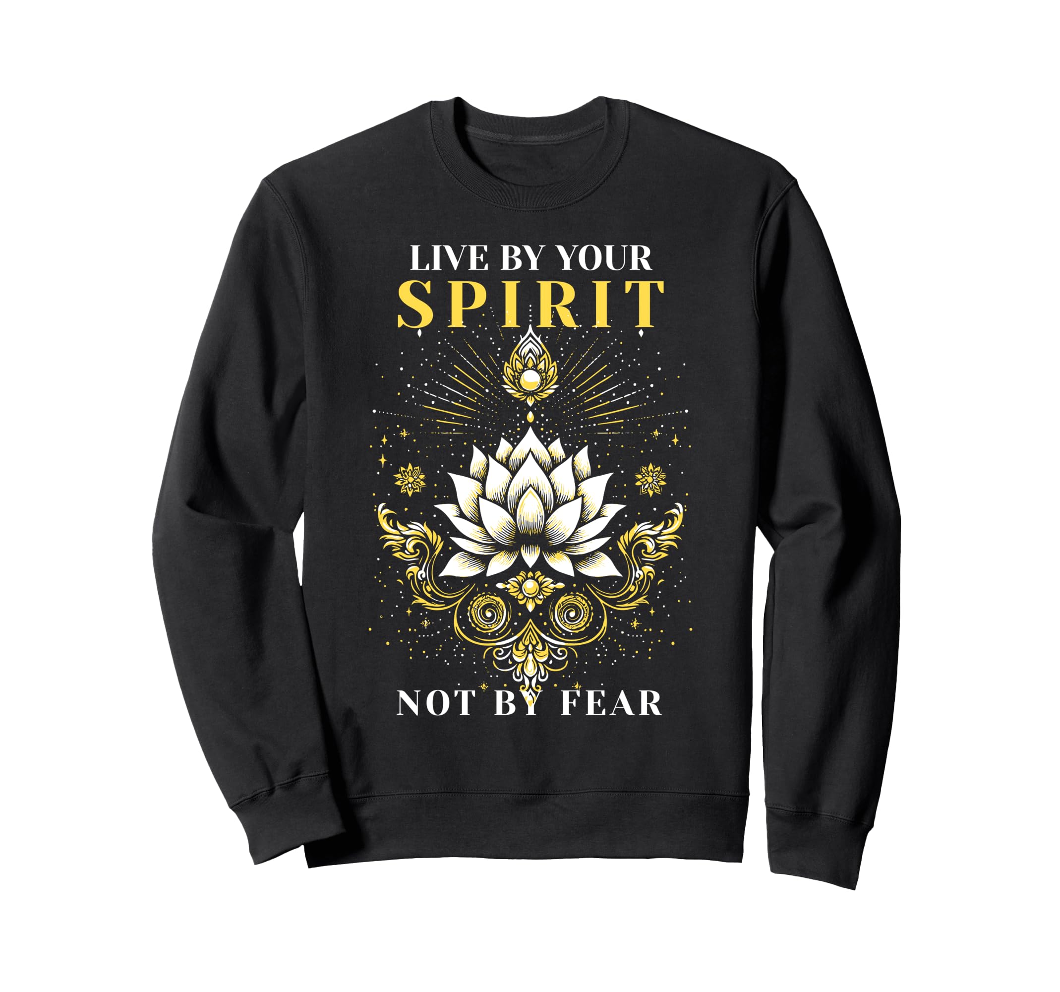 Bravery Growth Mindset Lotus Sweatshirt - Minimalist Print for Adults - T-Shirt, Sweatshirt, Hoodie