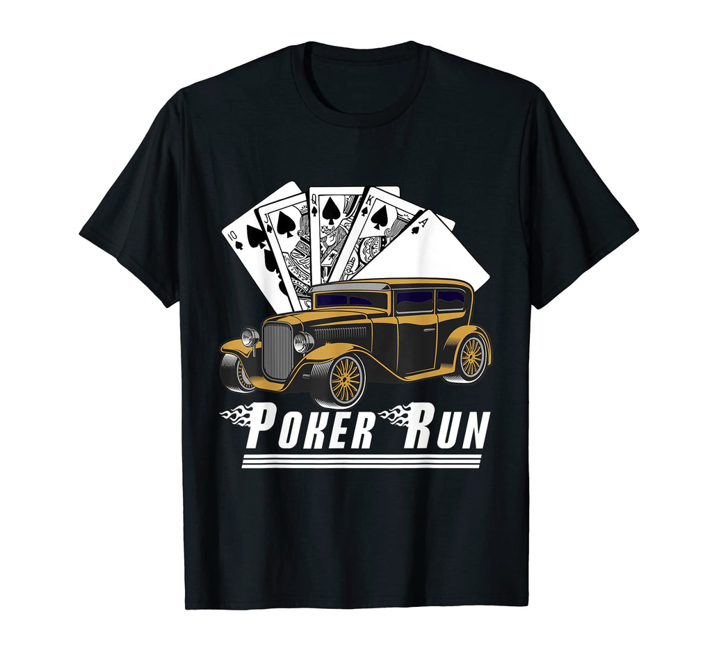 Hot Rod Sedan Poker Run Rat Rod Car Show T-Shirt - Trendy Graphic Unisex - T-Shirt, Sweatshirt, Hoodie