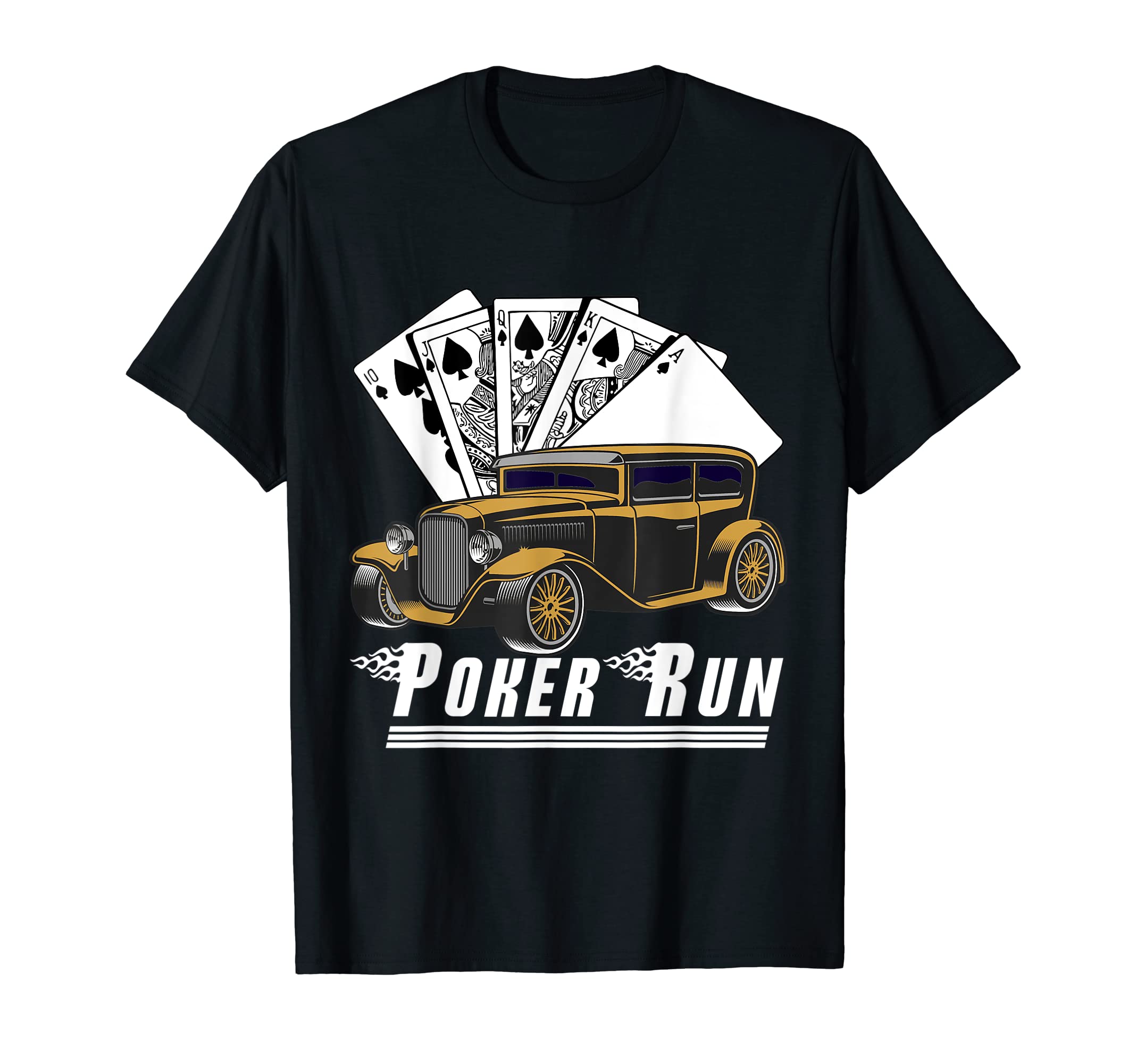 Hot Rod Sedan Poker Run Rat Rod Car Show T-Shirt - Trendy Graphic Unisex - T-Shirt, Sweatshirt, Hoodie