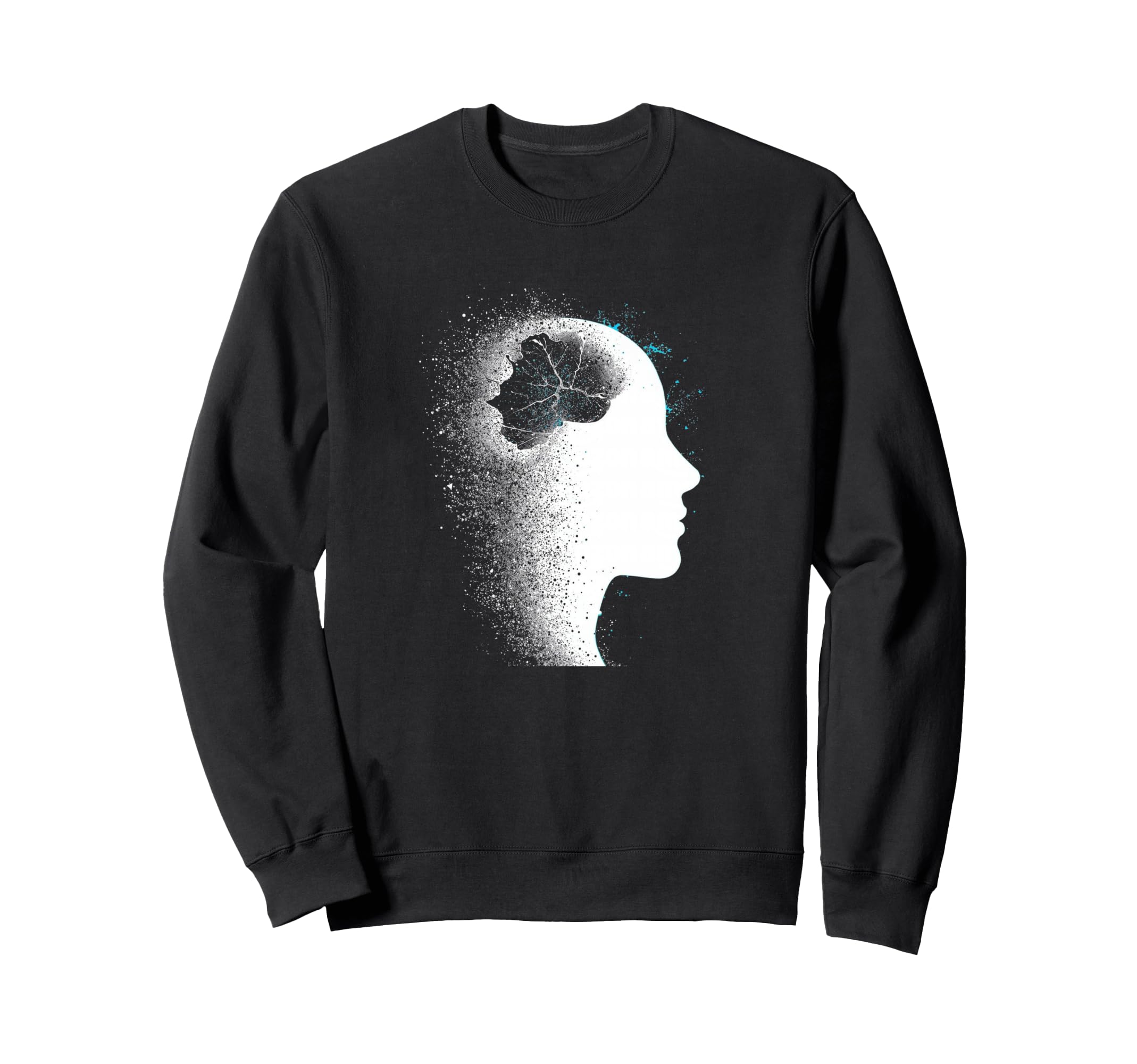 Glitch Pointillism Art Overthinker Sweatshirt - Unique Graphic for Adults - T-Shirt, Sweatshirt, Hoodie