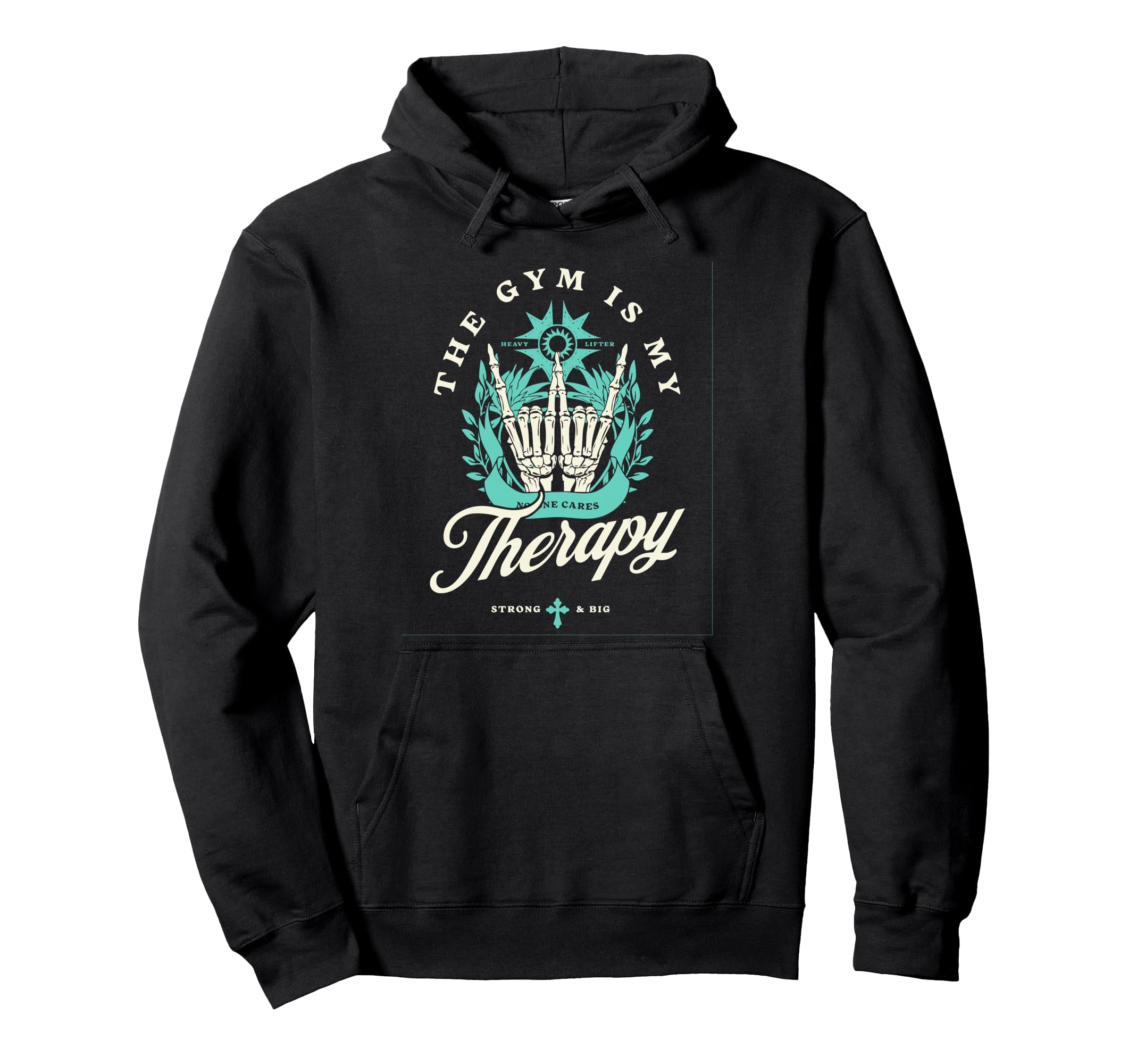 Gym Is My Therapy Self Love And Care Hoodie - Trendy Graphic for Adults - T-Shirt, Sweatshirt, Hoodie