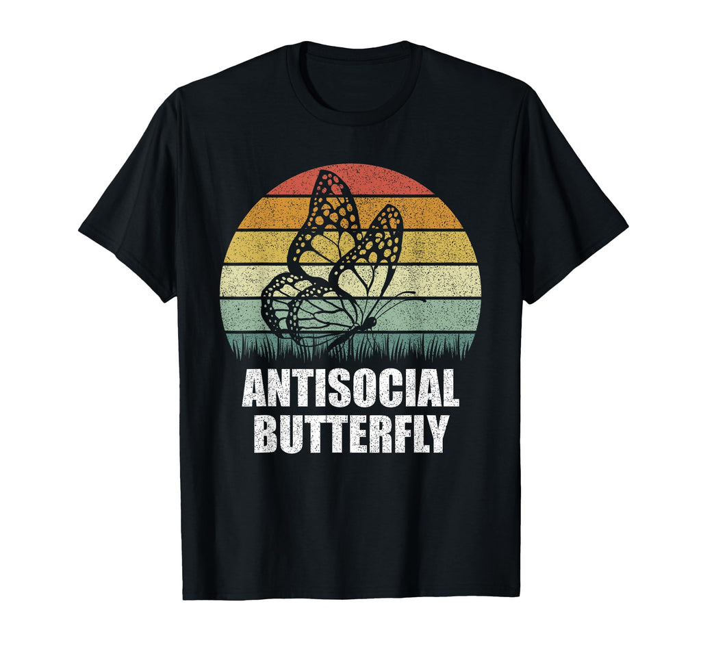 Antisocial Butterfly Funny Gifts T-Shirt - Trendy Graphic for Adults - T-Shirt, Sweatshirt, Hoodie
