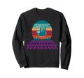 Synthwave Sloth Sunset 80S Sweatshirt - Trendy Graphic Unisex - T-Shirt, Sweatshirt, Hoodie