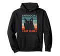 Antisocial Cat Club Introvert Cat Hoodie - Custom Art Print Men Women - T-Shirt, Sweatshirt, Hoodie