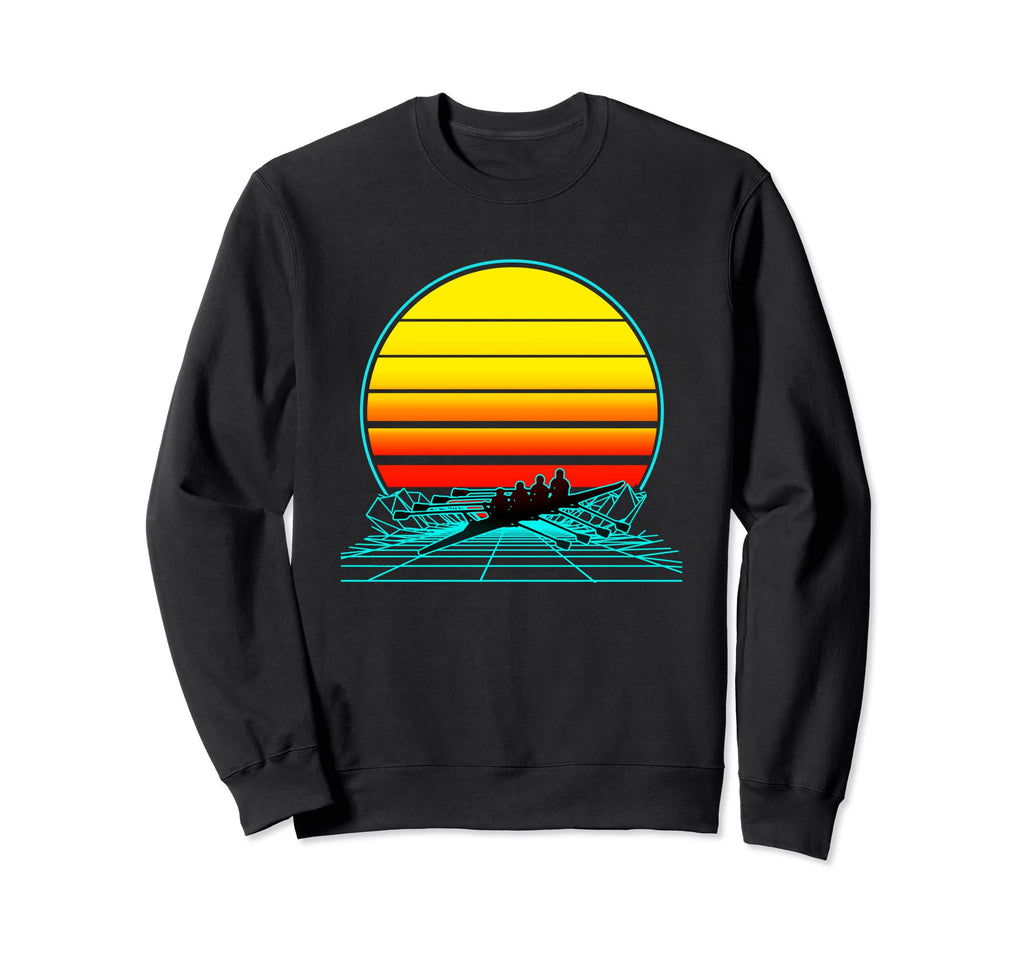 Sunset Rowing Sweatshirt - Unique Graphic for Adults - T-Shirt, Sweatshirt, Hoodie