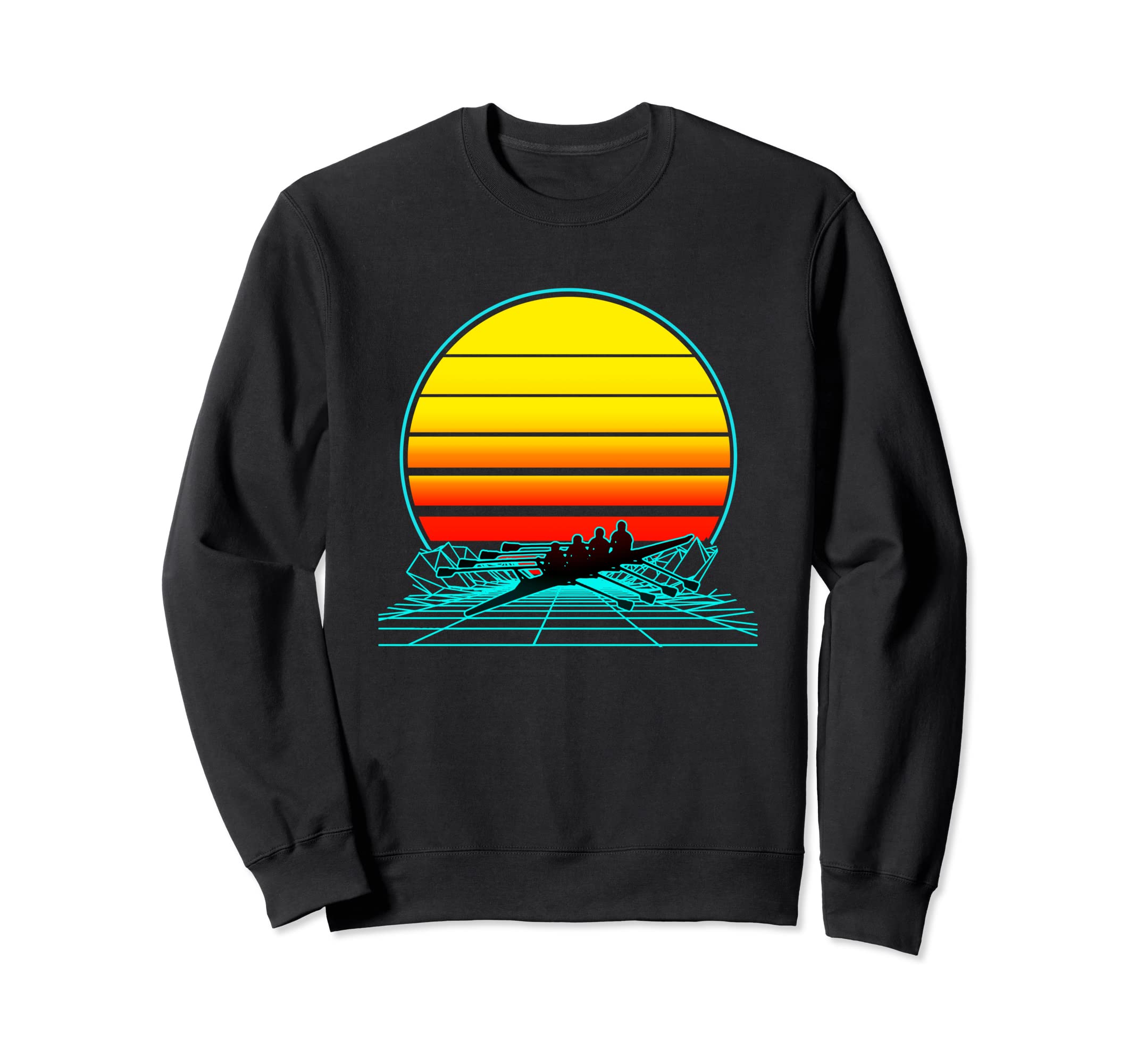 Sunset Rowing Sweatshirt - Unique Graphic for Adults - T-Shirt, Sweatshirt, Hoodie