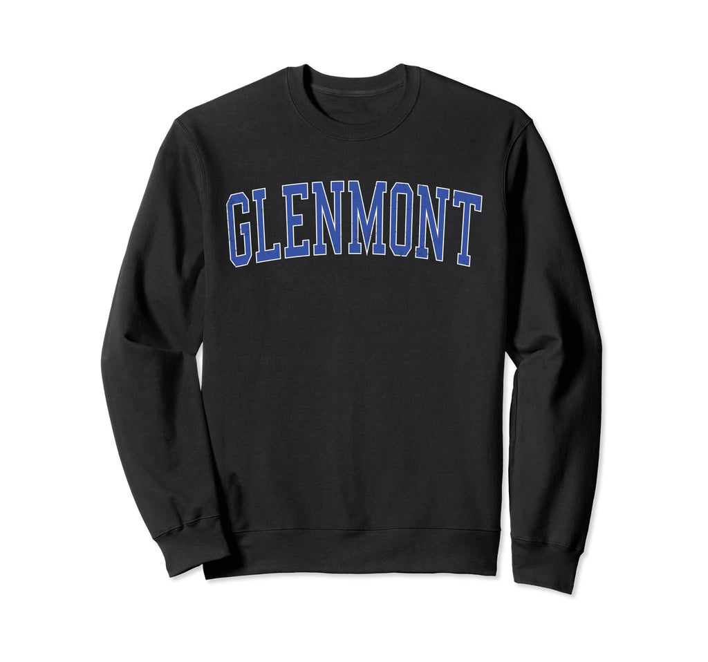 Glenmont Md Distressed Blue Sweatshirt - Fun Novelty Design for Adults - T-Shirt, Sweatshirt, Hoodie