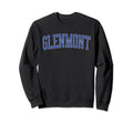 Glenmont Md Distressed Blue Sweatshirt - Fun Novelty Design for Adults - T-Shirt, Sweatshirt, Hoodie