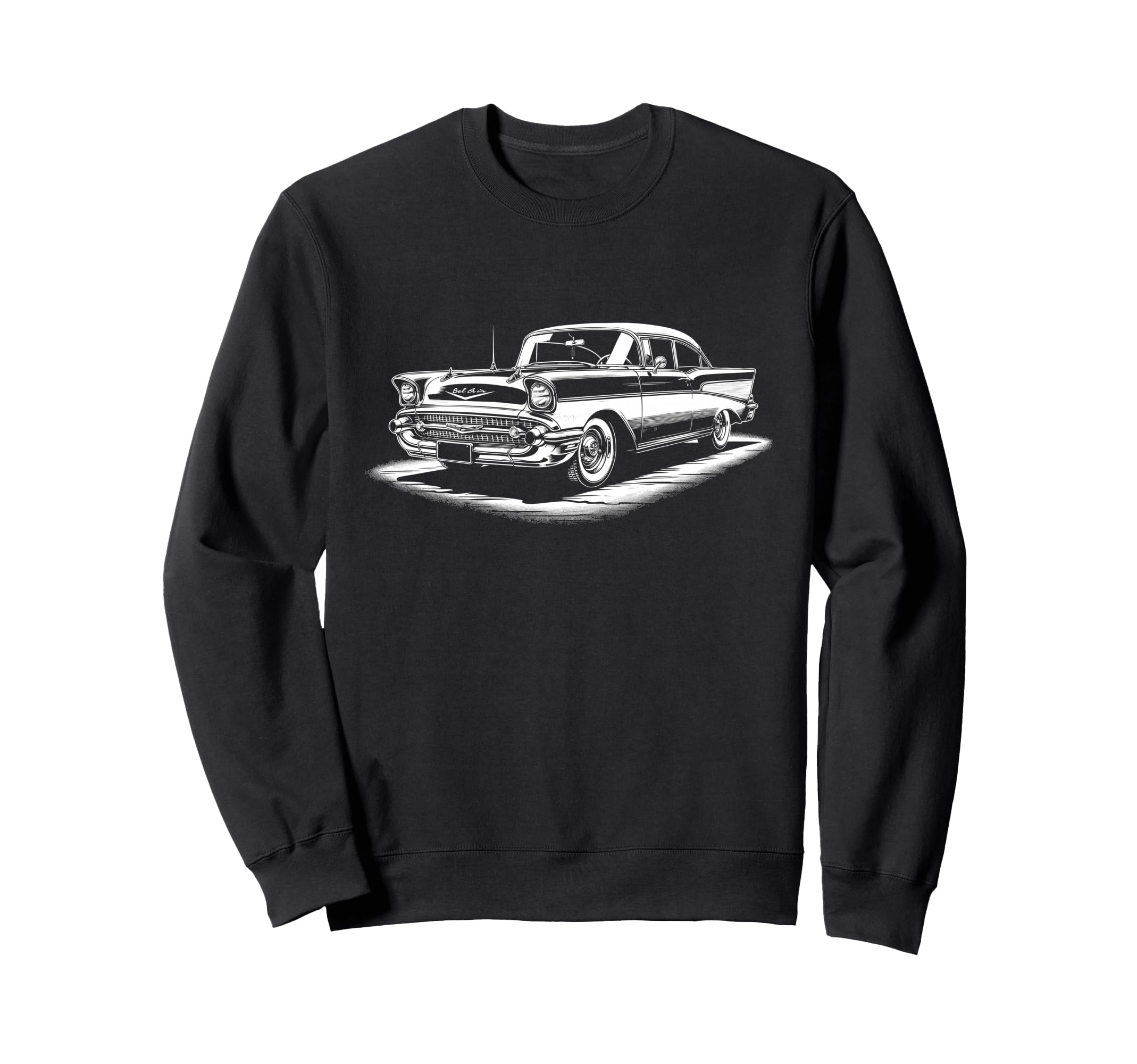 Bel Air Car Old School Hot Rod 50S Sweatshirt - Unique Graphic Men Women - T-Shirt, Sweatshirt, Hoodie