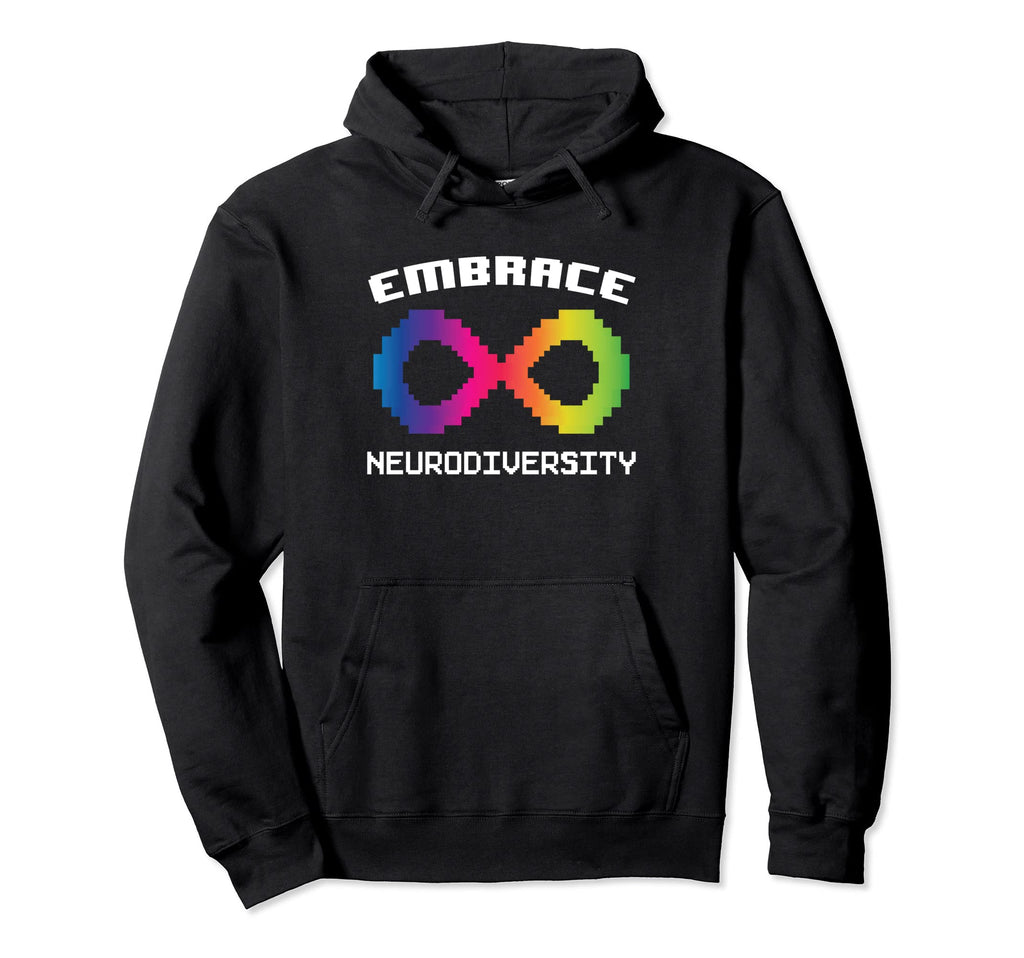 Embrace Neurodiversity Autism Adhd Hoodie - Aesthetic Graphic Men Women - T-Shirt, Sweatshirt, Hoodie