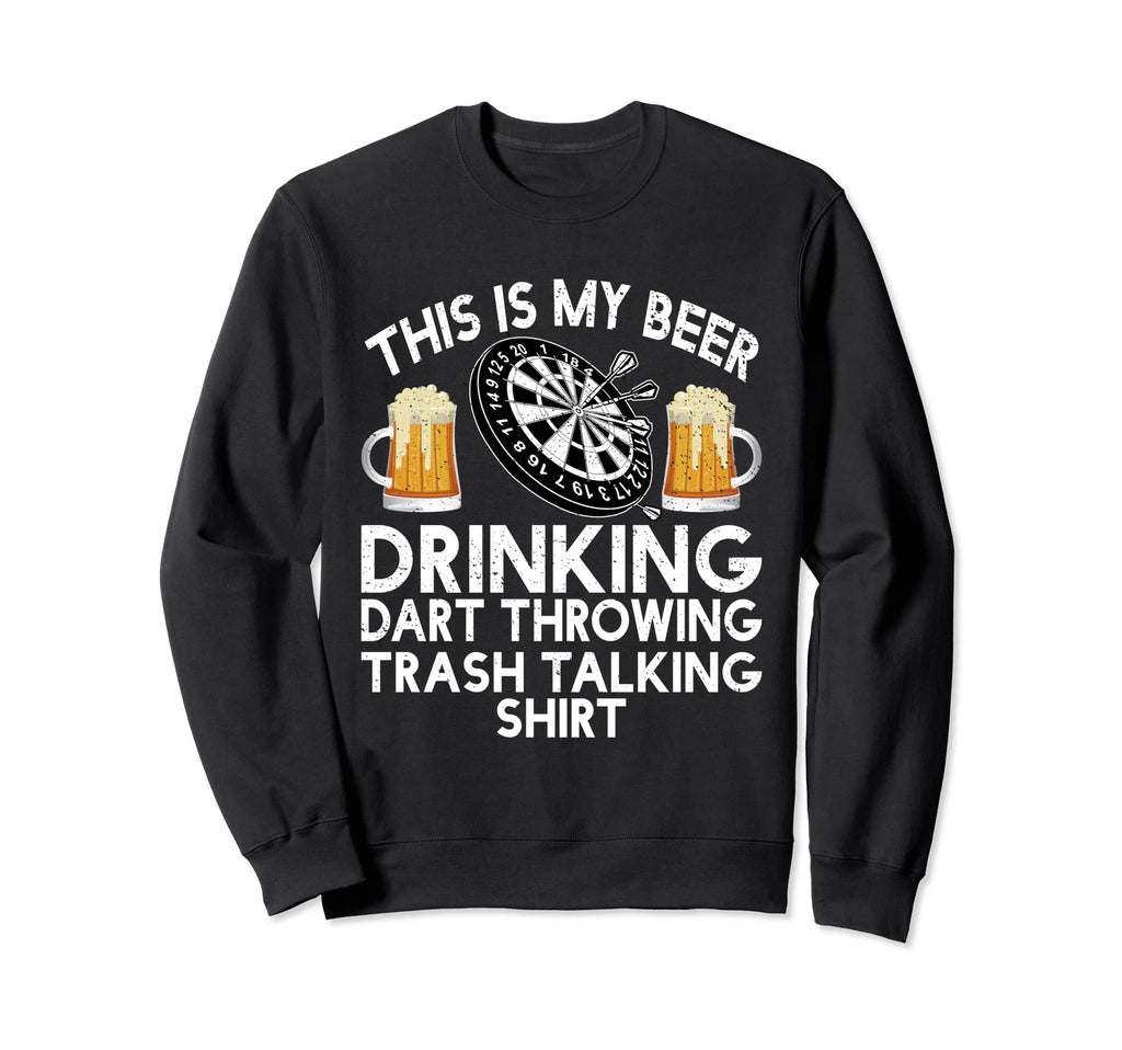 Funny Distressed Darts And Drinking Sweatshirt - Trendy Graphic Men Women - T-Shirt, Sweatshirt, Hoodie