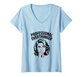 Womens Professional Overthinker V Neck T-Shirt - Streetwear Style Men Women - T-Shirt, Sweatshirt, Hoodie