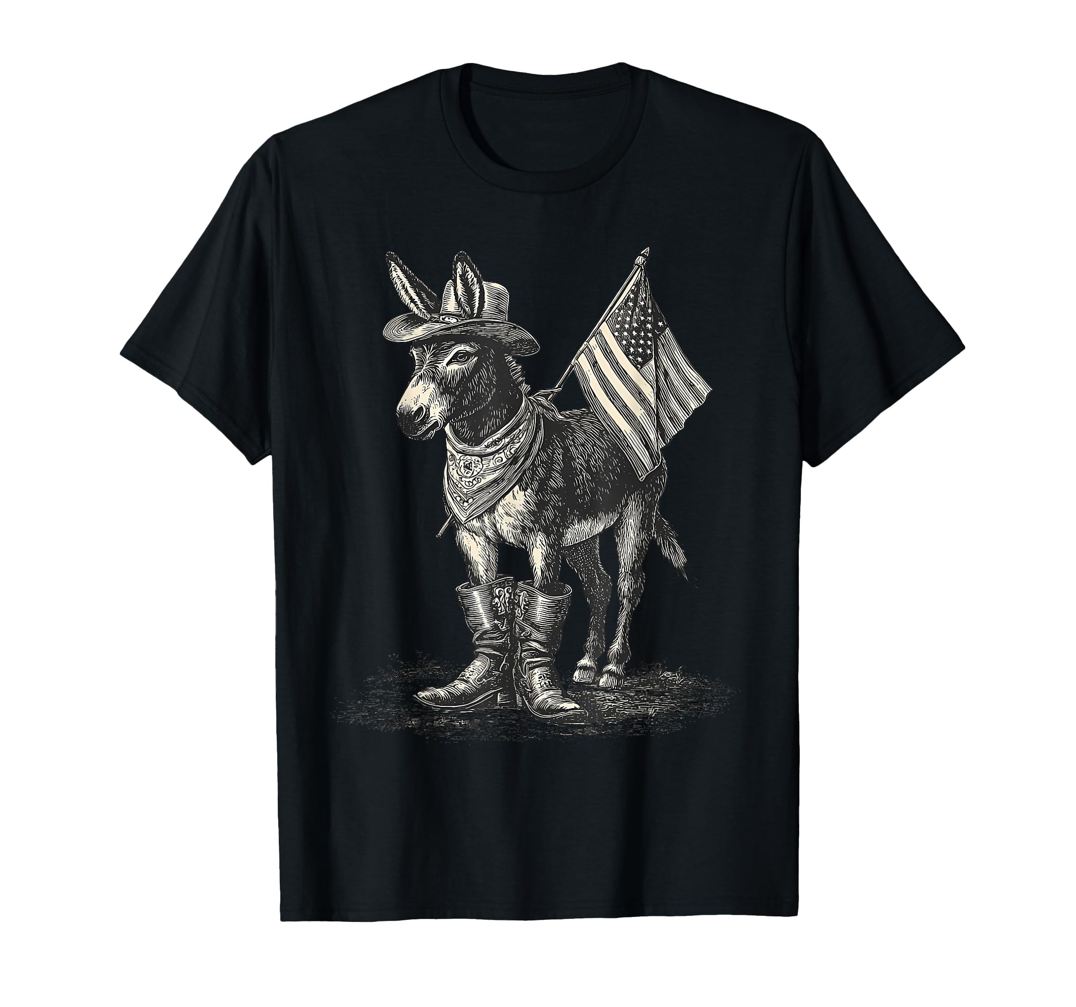 Country Cowboy Donkey Rodeo Cowgirl T-Shirt - Streetwear Style Men Women - T-Shirt, Sweatshirt, Hoodie