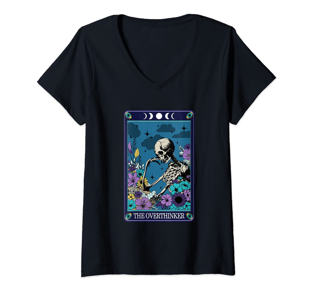 Womens Funny Overthinker Tarot Card V T-Shirt - Fun Novelty Design Unisex - T-Shirt, Sweatshirt, Hoodie
