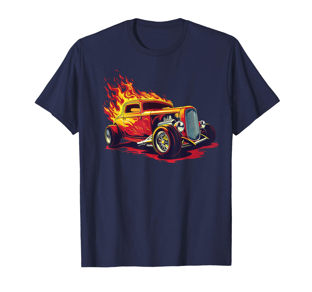 Hotrod Car Illustration Hotrod T-Shirt - Graphic Print Unisex - T-Shirt, Sweatshirt, Hoodie