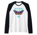 Antisocial Butterfly Japanese Raglan T-Shirt - Graphic Print Men Women - T-Shirt, Sweatshirt, Hoodie