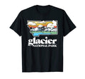 Glacier Montana Outdoors Mountains T-Shirt - Novelty Apparel for Adults - T-Shirt, Sweatshirt, Hoodie