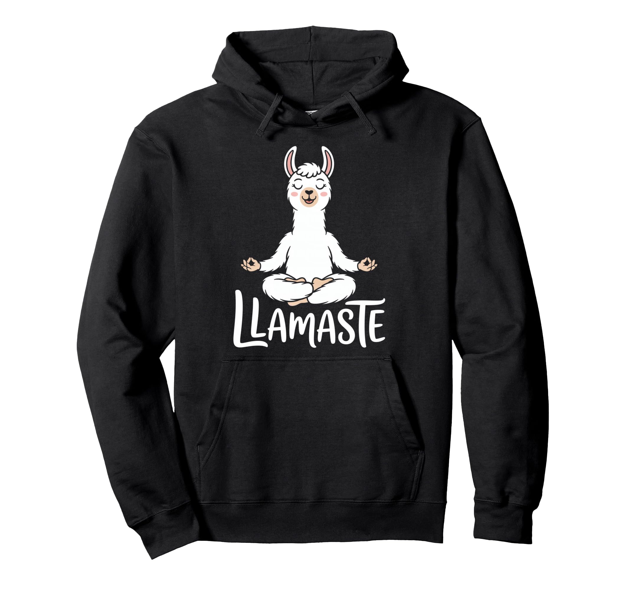 Llamaste Funny Llama Yoga Hoodie - Fun Novelty Design for Adults - T-Shirt, Sweatshirt, Hoodie