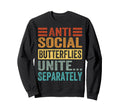 Antisocial Butterflies Unite Sweatshirt - Custom Art Print Men Women - T-Shirt, Sweatshirt, Hoodie